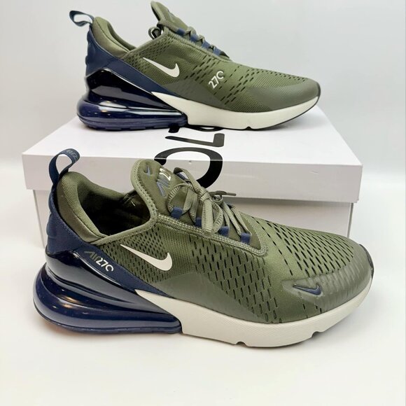 khaki green nike trainers junior